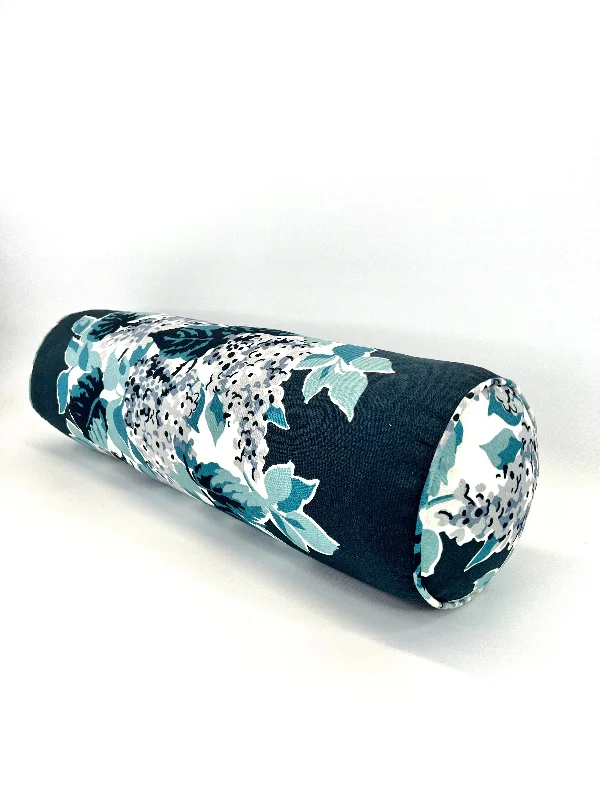 Bolster in Madcap Cottage Windy Corner Indigo Fabric - Includes Insert