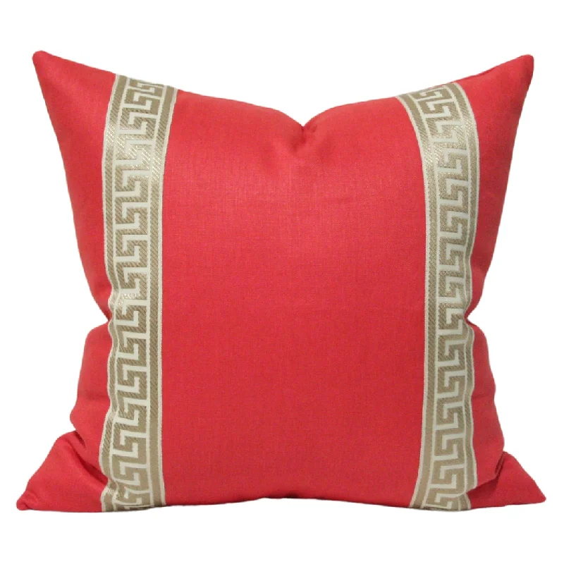 Coral With Greek Key Trim (limited)