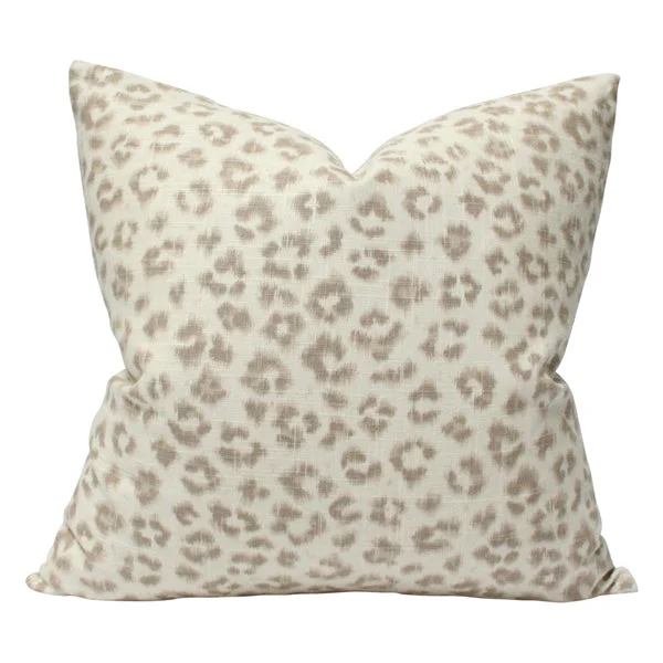 Leopard Linen Taupe & Ivory (Limited)