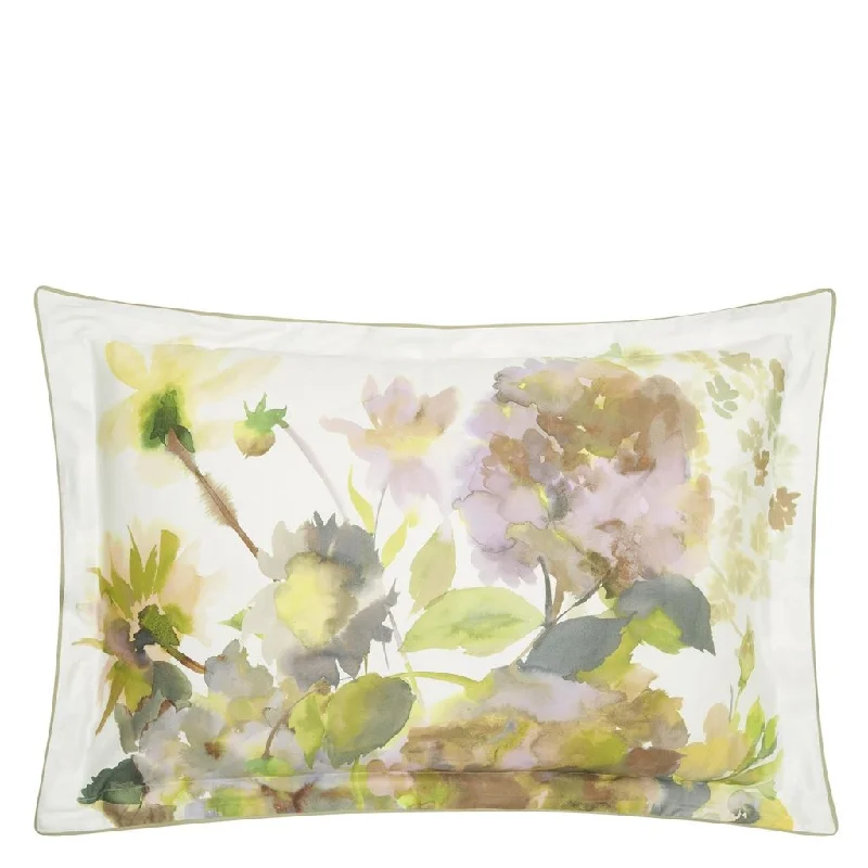 Palace Flower Birch Queen Shams design by Designers Guild