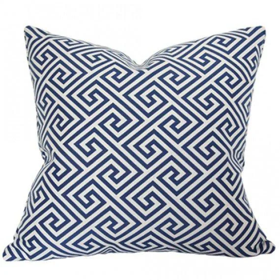 St Tropez Greek Key Navy Indoor/Outdoor (Limited)