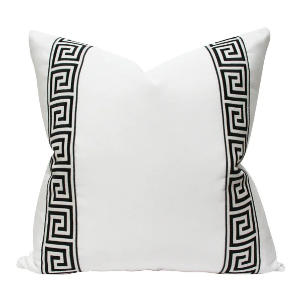 White with Black Greek Key Trim (Limited)