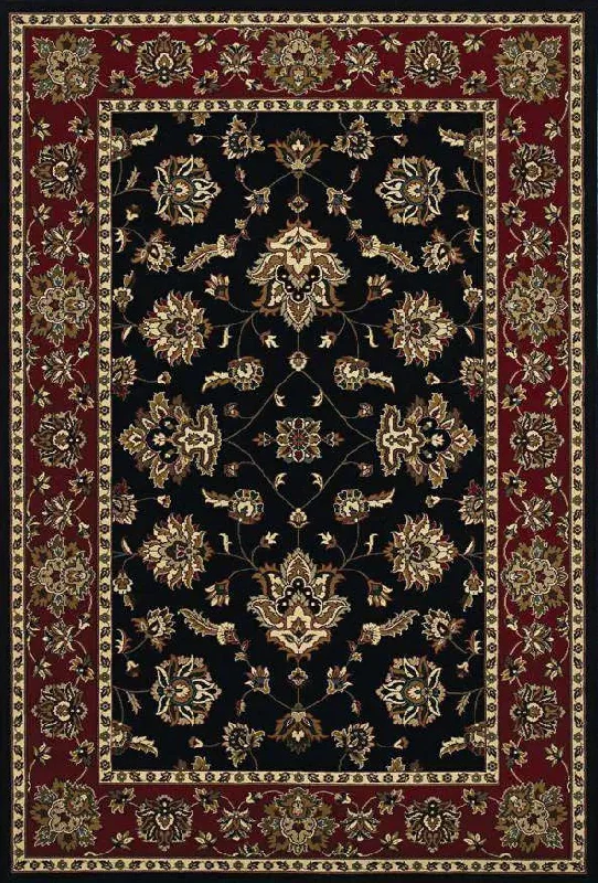 Ariana 623M Black/ Red Rug