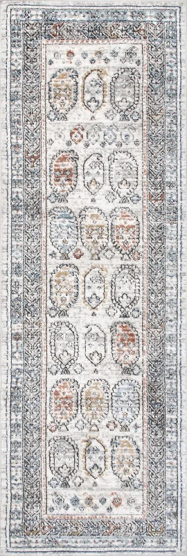 Bordered Paisley Rug | Beige