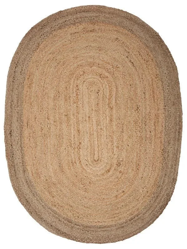 Boutique Jute 12035NGY Natural/Grey Rug