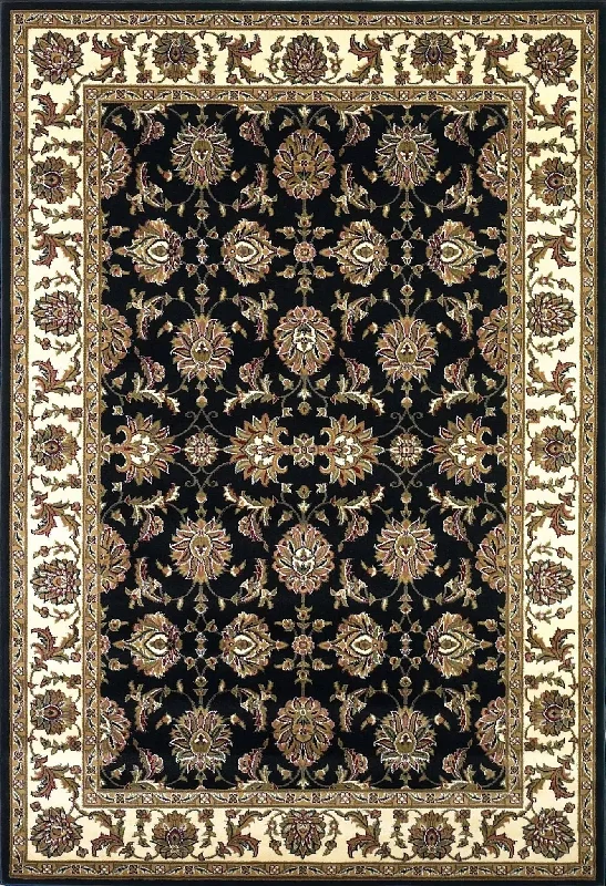 Cambridge 7313 Kashan Black/Ivory Rug