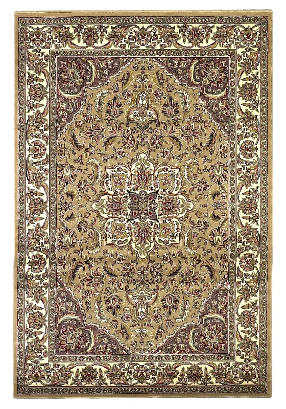 Cambridge 7328 Kashan Medallion Beige/Ivory Rug