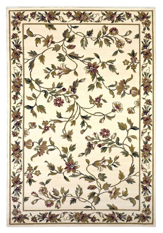 Cambridge 7331 Floral Vine Ivory Rug