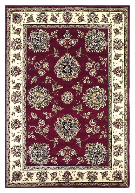 Cambridge 7340 Floral Mahal Red/Ivory Rug