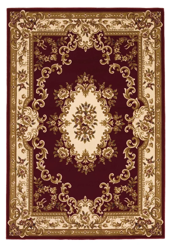 Corinthian 5308 Aubusson Red/Ivory Rug