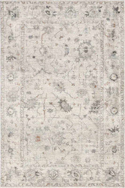 Delphine Botanical Rug | Light Grey