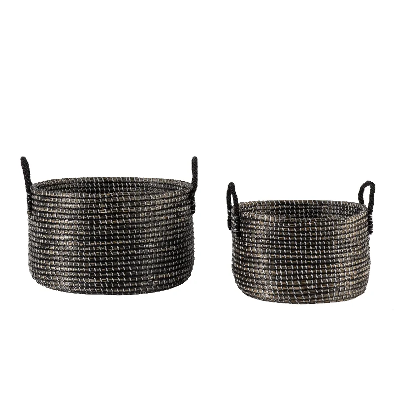 Emily Seagrass Woven Baskets | Natural