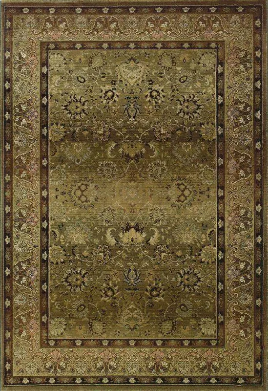 Generations 3434J Beige/ Green Rug