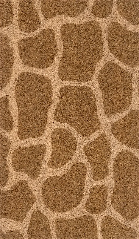 Giraffe Spotted Coir Doormat | Natural