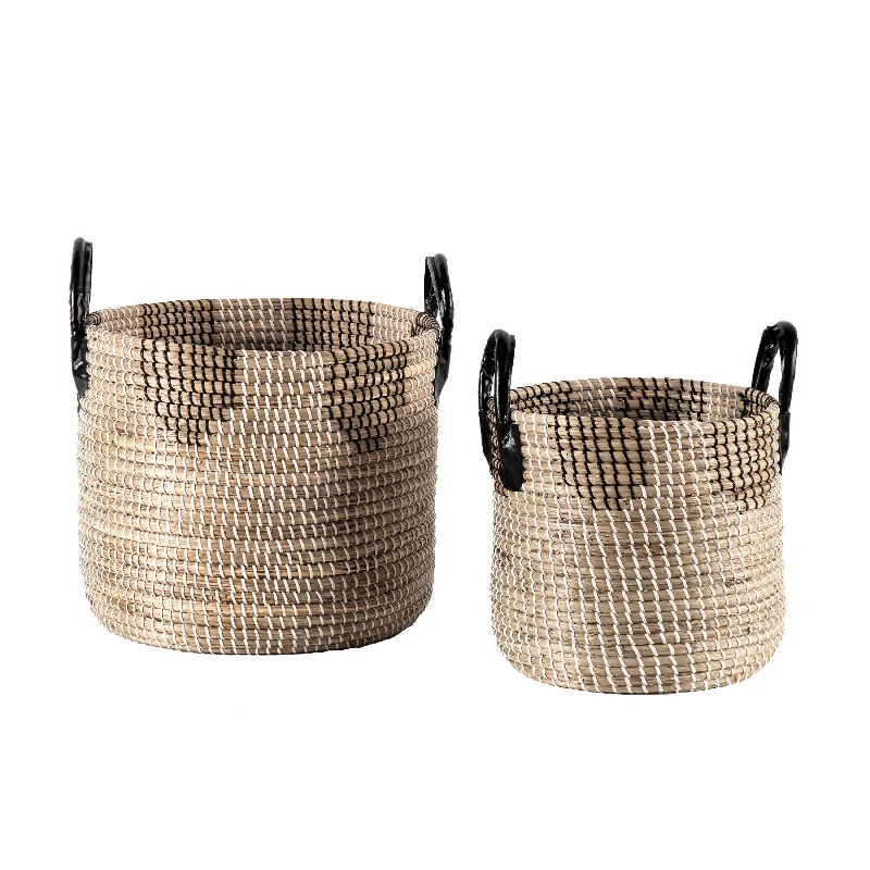 Jamie Seagrass Woven Baskets | Natural