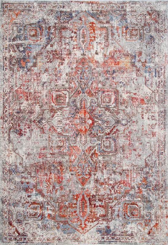 Jeweled Medallion Rug | Orange