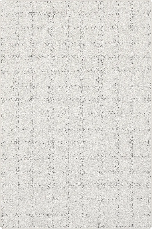 Lark Plaid Custom Rug | Light Grey