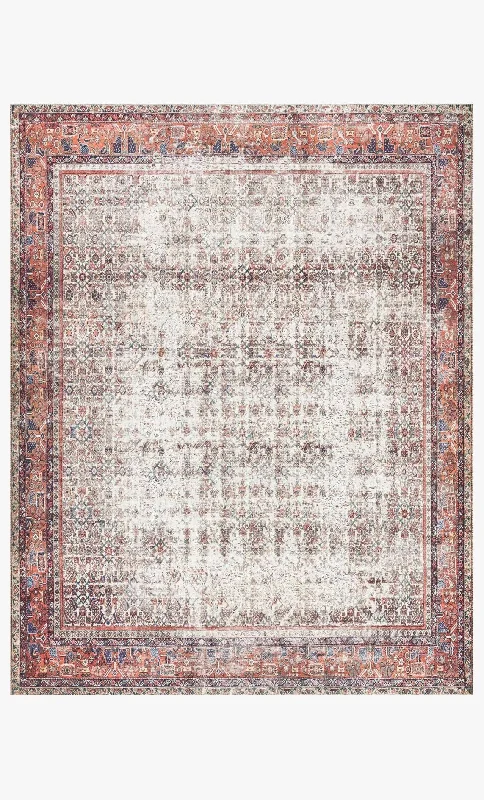 Layla LAY-12 Ivory/Brick Rug