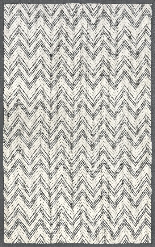 Lorenza Wool Chevrons Rug | Grey