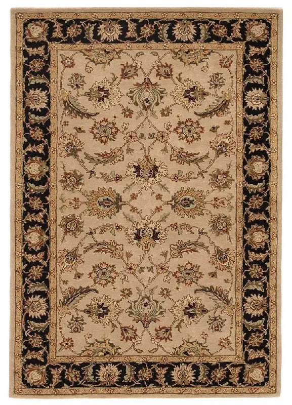 Mythos MY02 Beige/Black Rug