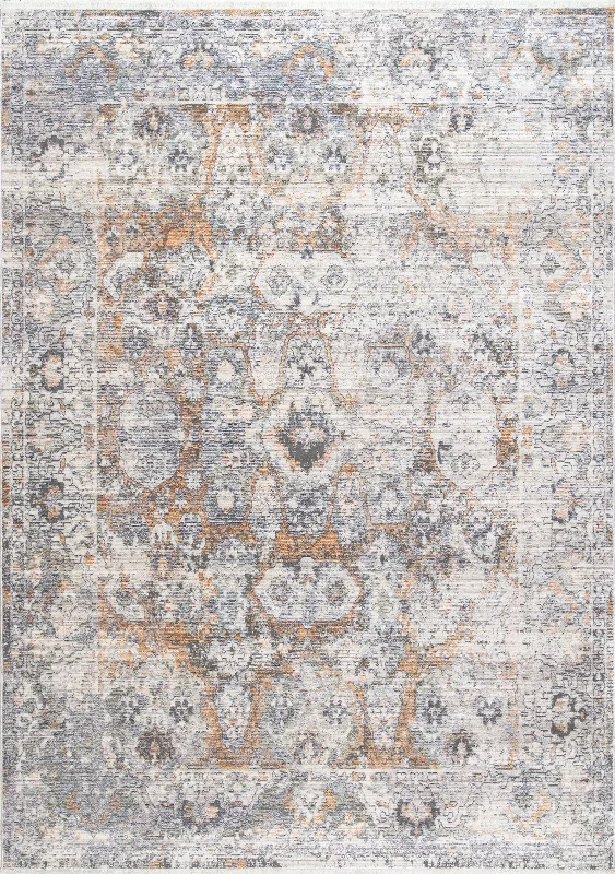 Persian Allura Fringe Rug | Orange