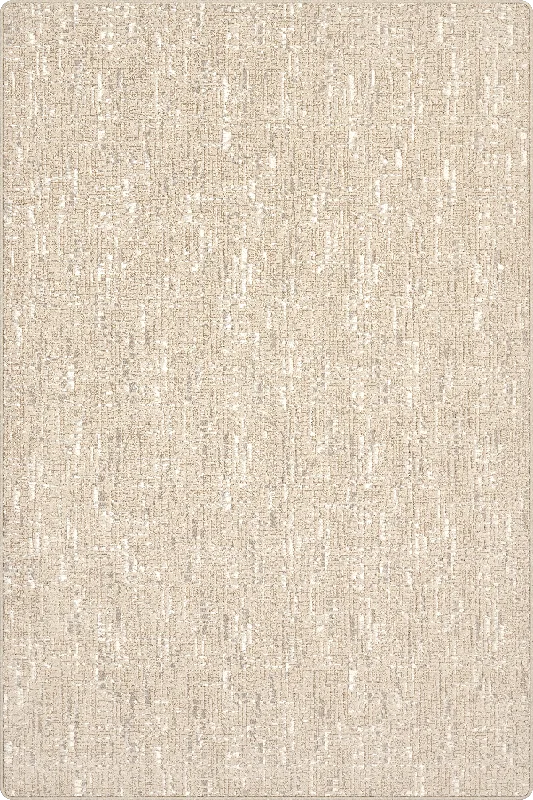 Phoebe Distressed Crosshatch Custom Rug | Beige