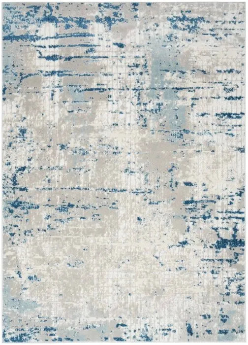 Quarry QUA01 Ivory/Blue Rug