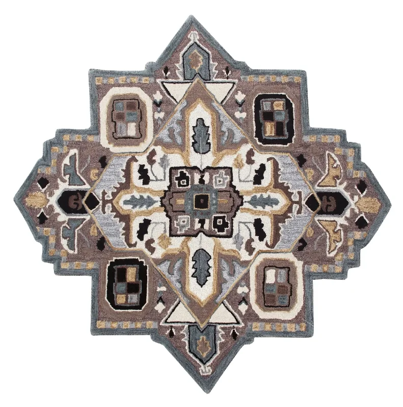 Shapes 50922BAM Black/Mocha Rug