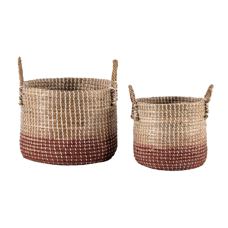 Sophie Seagrass Ombre Baskets | Natural