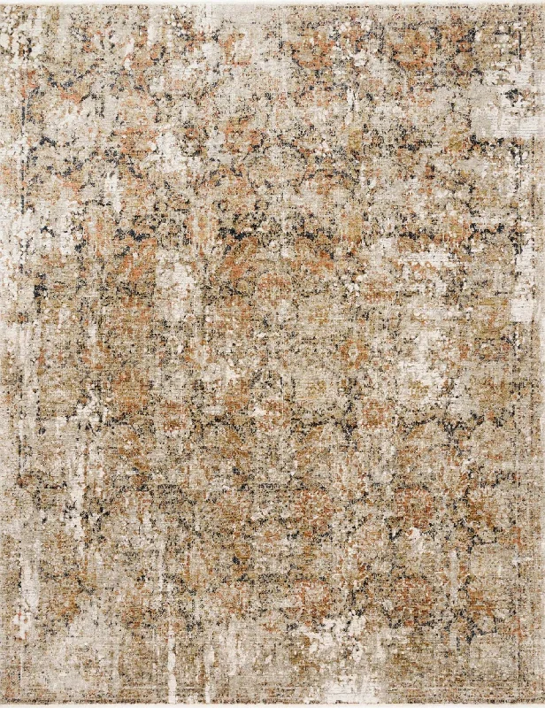 Theia THE-02 Taupe/Gold Rug