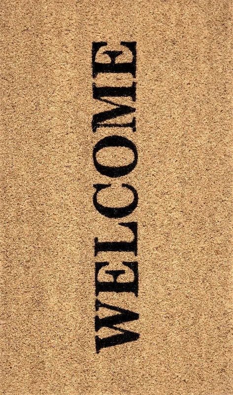 Welcome Coir Doormat | Natural