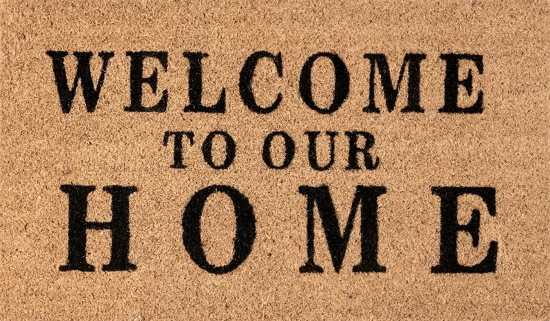 Welcome Home Coir Doormat | Natural