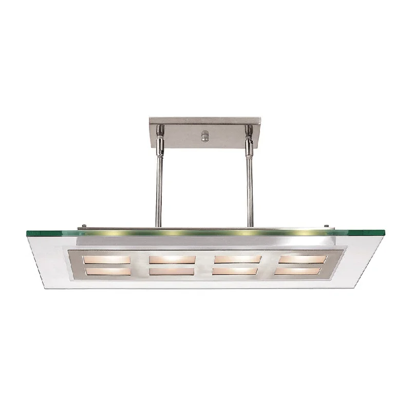 Access Lighting Aquarius 8-light Brushed Steel Pendant