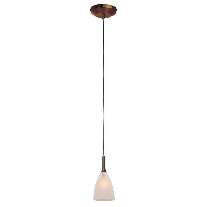 Access Lighting Delta 1-light Halogen Bronze Pendant with Frosted Glass