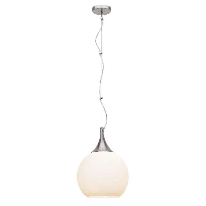 Access Lighting Manhattan 1-light Brushed Steel Pendant