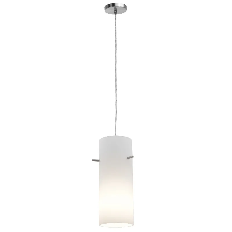 Access Lighting Shava Inari Silk 1-Light Brushed Steel Pendant