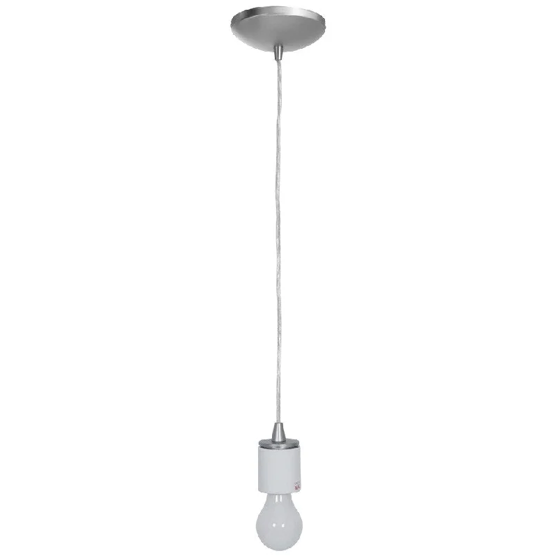 Access Lighting Sydney LED Brushed Steel 4000K Cord Pendant - Brushed Steel - Brushed Steel