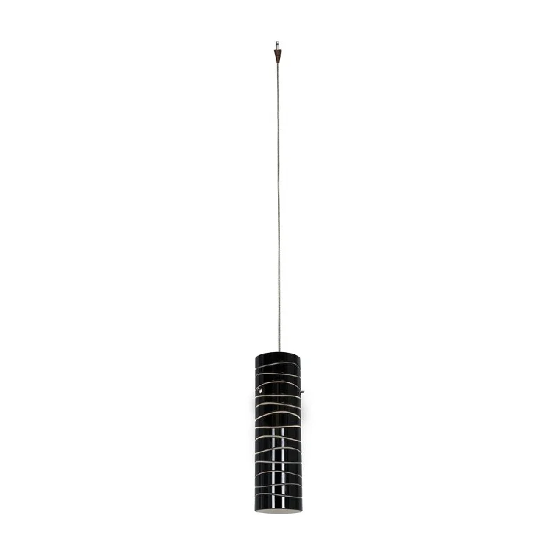 Access Lighting Zeta Low Voltage Anari Silk Bronze Pendant, Black Line