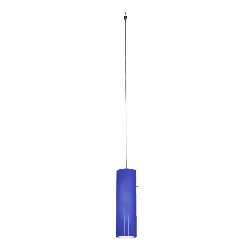 Access Lighting Zeta Low Voltage Anari Silk Bronze Pendant, Cobalt