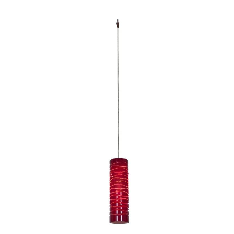 Access Lighting Zeta Low Voltage Anari Silk Bronze Pendant, Red Line