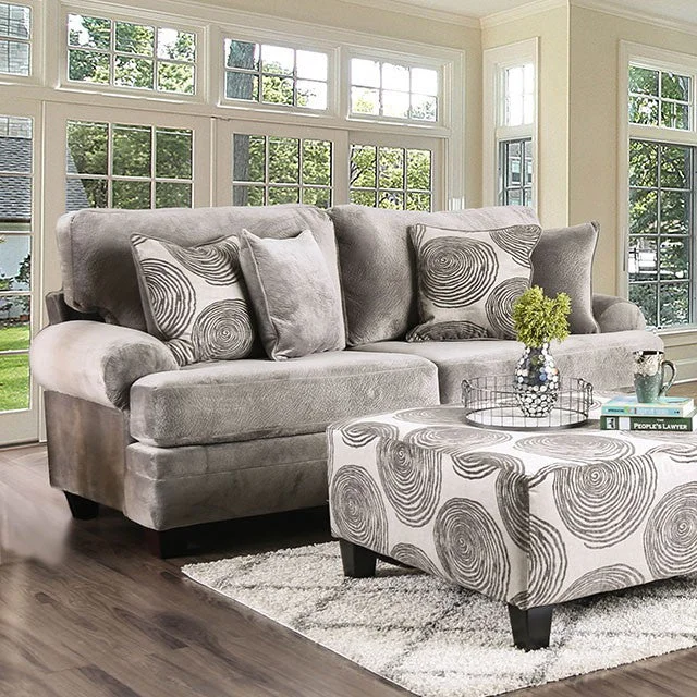 Bonaventura Gray/Pattern Sofa