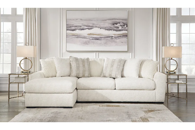 Chessington Ivory 2-Piece LAF Chaise Sectional