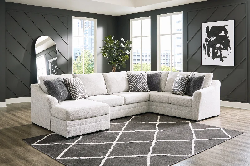 Koralynn Stone 3-Piece LAF Chaise Sectional