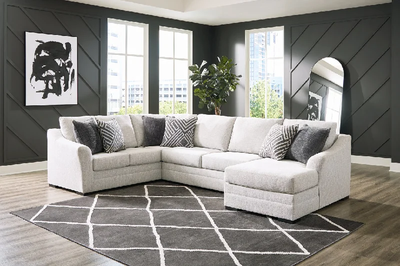 Koralynn Stone 3-Piece RAF Chaise Sectional