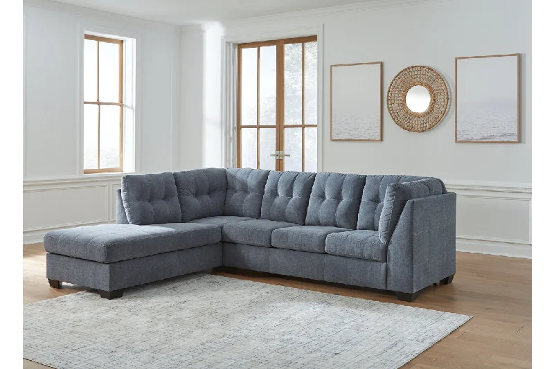 Marleton Denim 2-Piece Sectional with Chaise