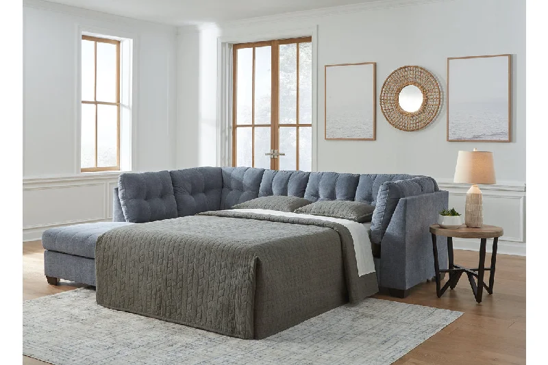 Marleton Denim 2-Piece Sleeper Sectional with Chaise