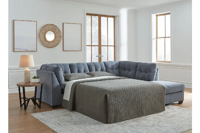 Marleton Denim 2-Piece Sleeper Sectional with Chaise