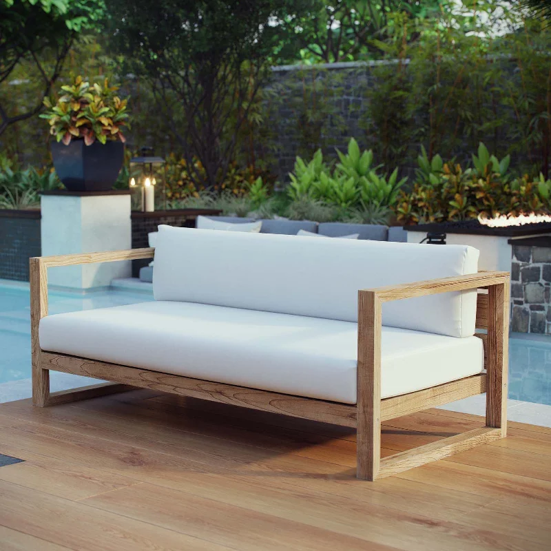 Modway Upland Outdoor Patio Teak Sofa - EEI-2707