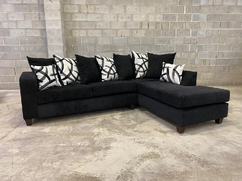 Monroe Black RAF Sectional