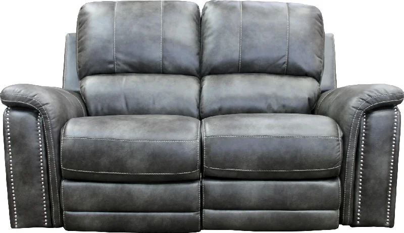 Parker House Belize Loveseat Dual PWR Recliner w/ USB & PWR Headrest in Ash